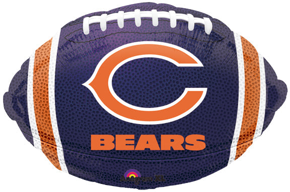 Chicago BEARS - Football Shaped Foil Balloon  - Pack of 5