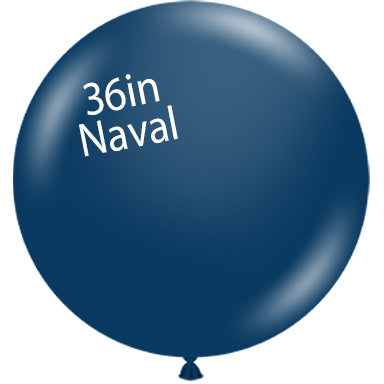 36in NAVAL- Bag of 2 - Round Latex Balloons