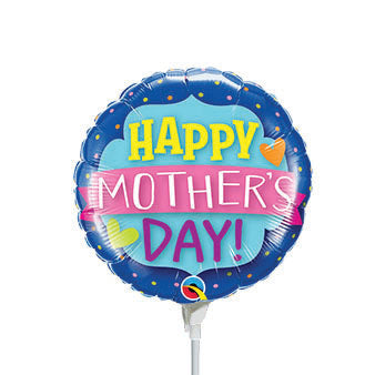 9in MOTHER'S DAY Emblem Banner - Foil Balloon - Air Fill & Heat Seal Only - Pack of 25