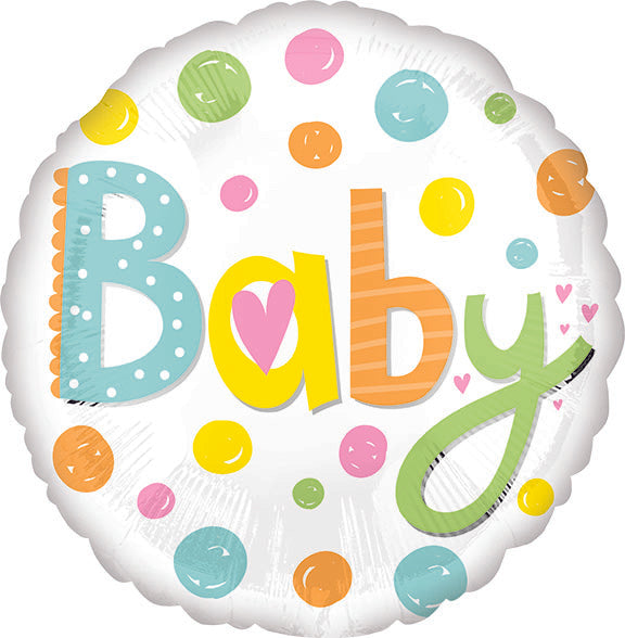 VLP 18in BABY Type - Pack of 10 - Round Foil Balloon