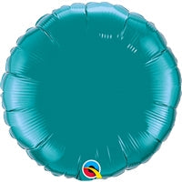 18in TEAL - Pack of 10 - Round Qualatex Foil