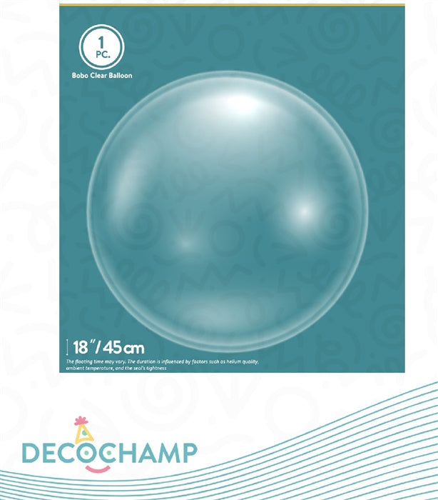 18 inch BOBO-Clear Vinyl Balloon