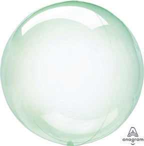 GREEN Crystal CLEARZ Poly Balloon