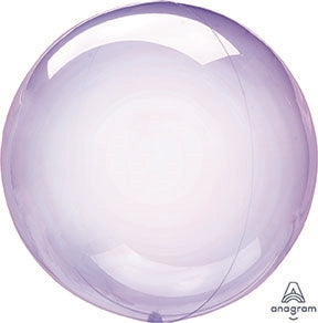 PURPLE Crystal CLEARZ Poly Balloon