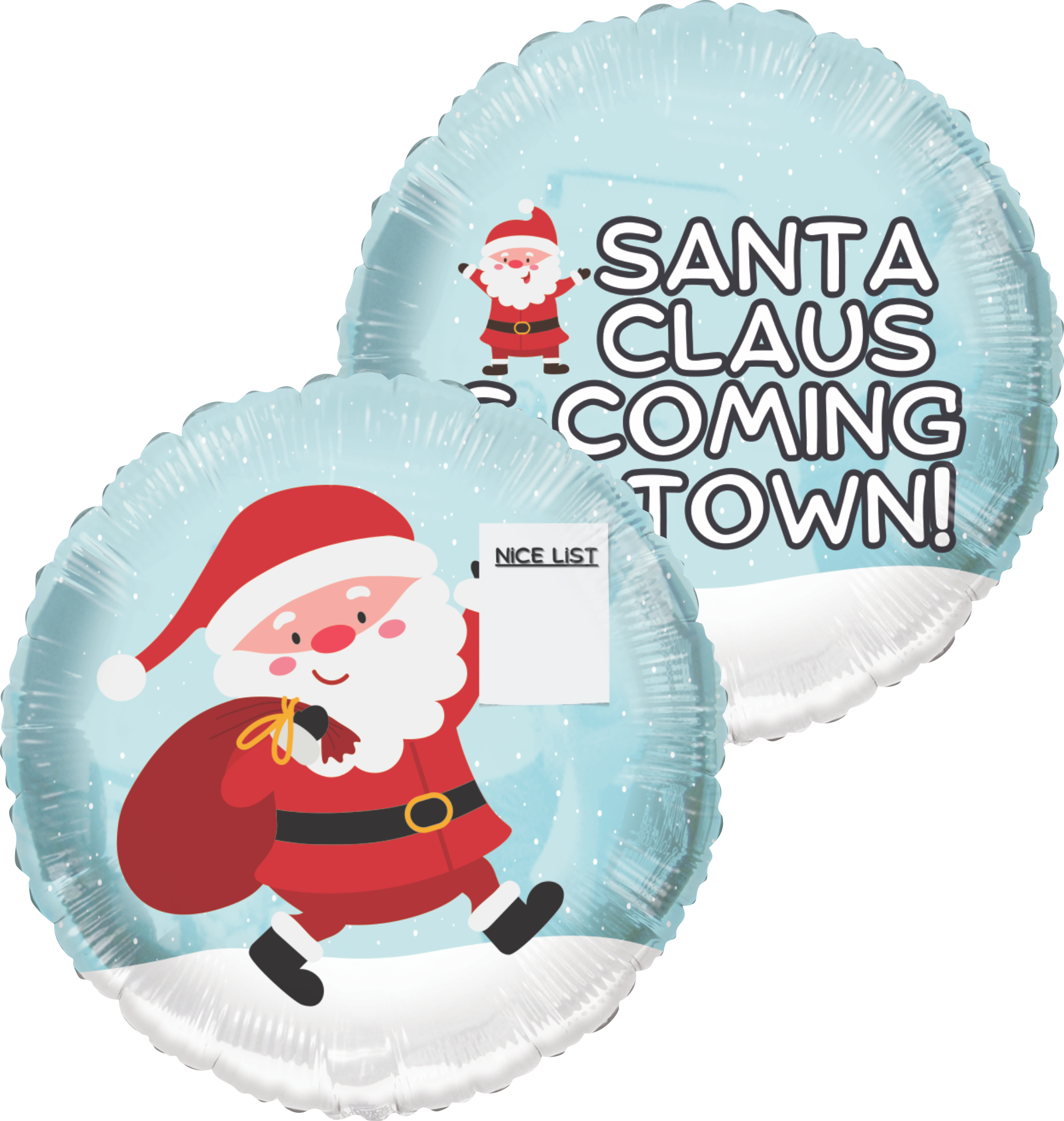 Tuftex 24" Jumbo Nice List Christmas Personalize Foil Balloon