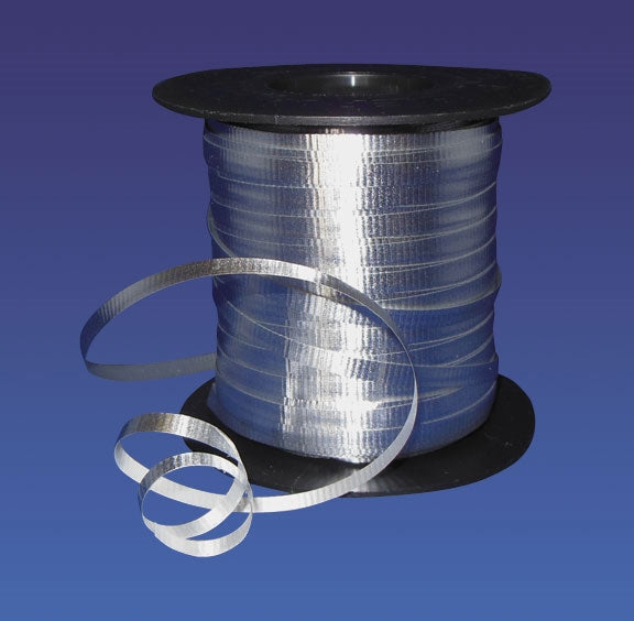 SILVER Foil Curling Ribbon 3/16in x 250yd