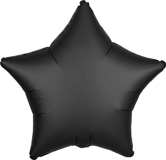 19 inch Satin Luxe BLACK/ONYX Foil Balloon