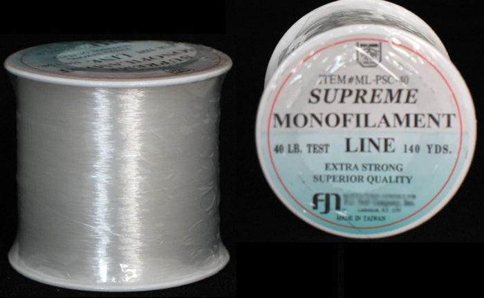 40Lb. Test Clear Monofilament (140 yard Spool)