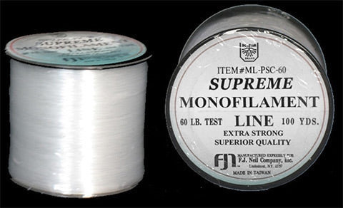 60Lb. Test Clear Monofilament (100 yard Spool)