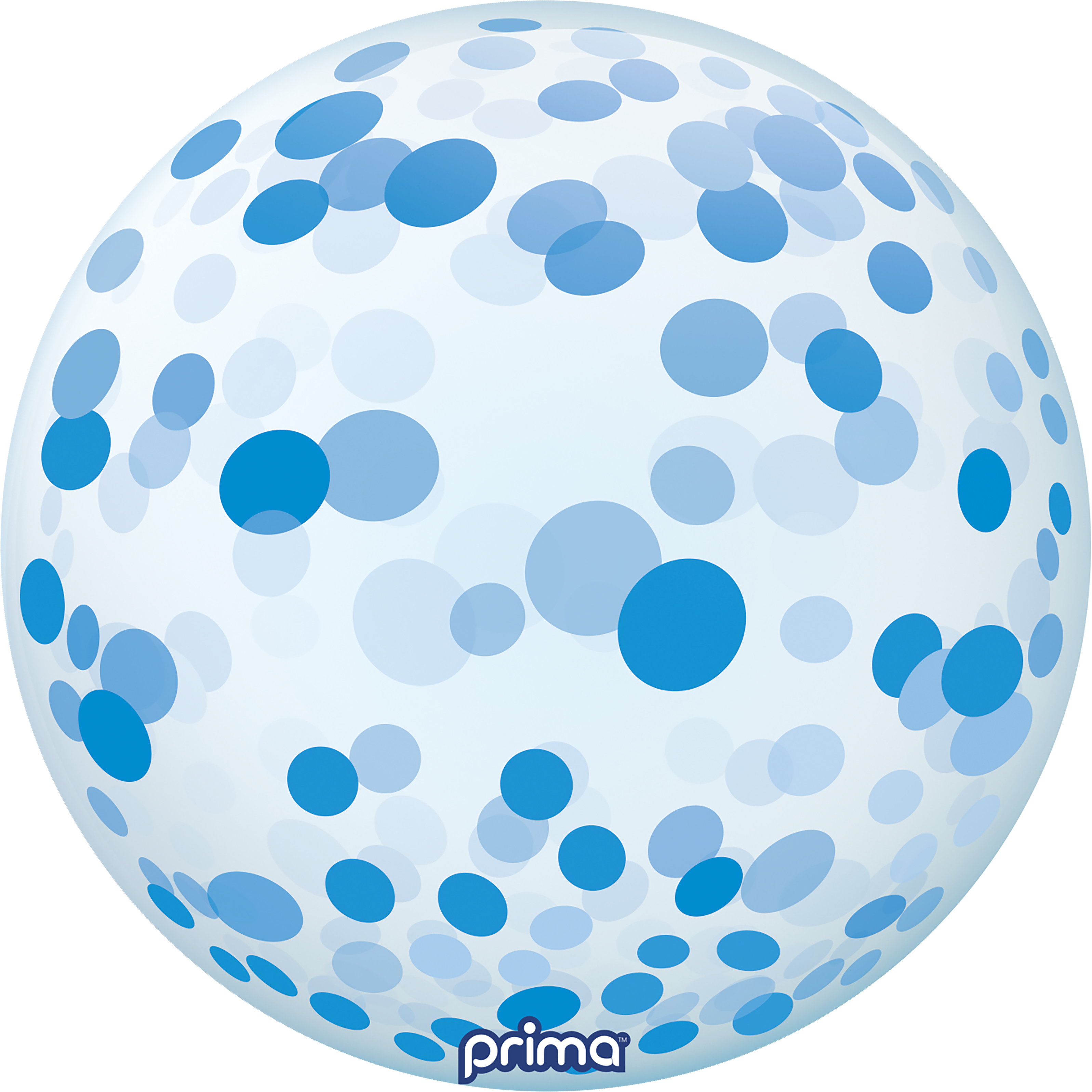 20” Blue Confetti Sphere