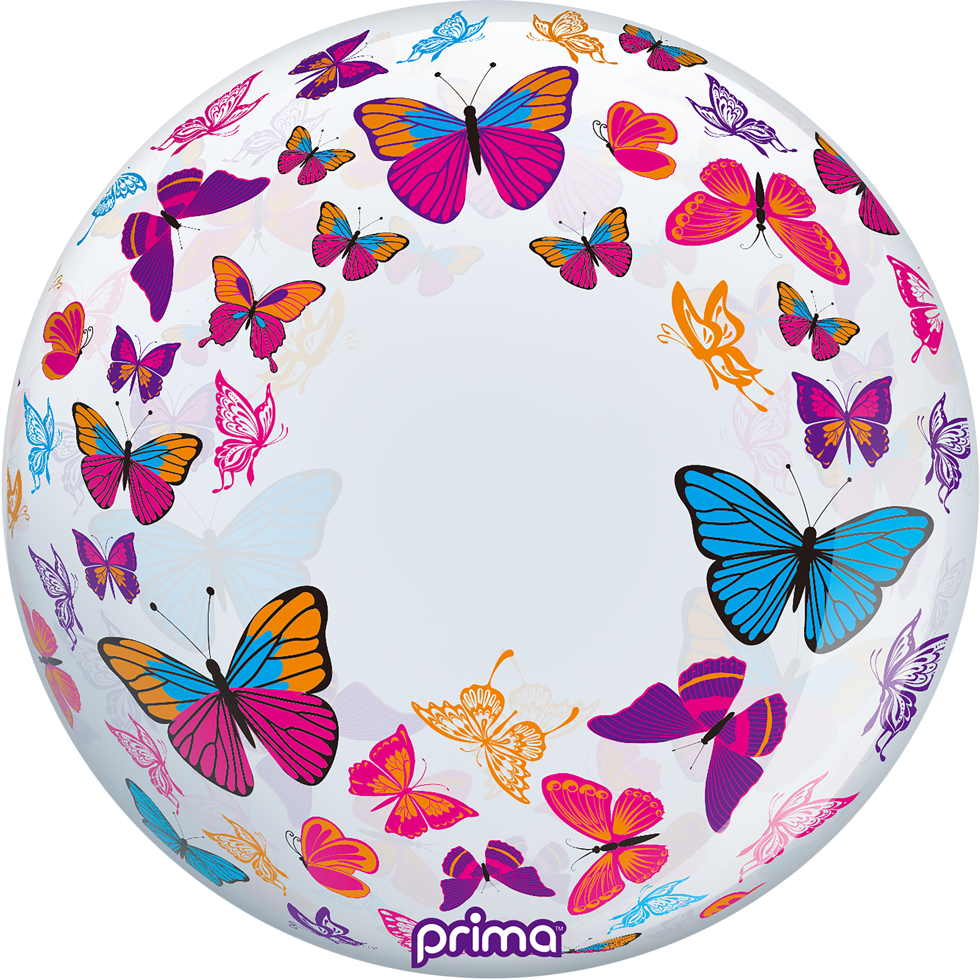 20” Colorful Butterflies Sphere