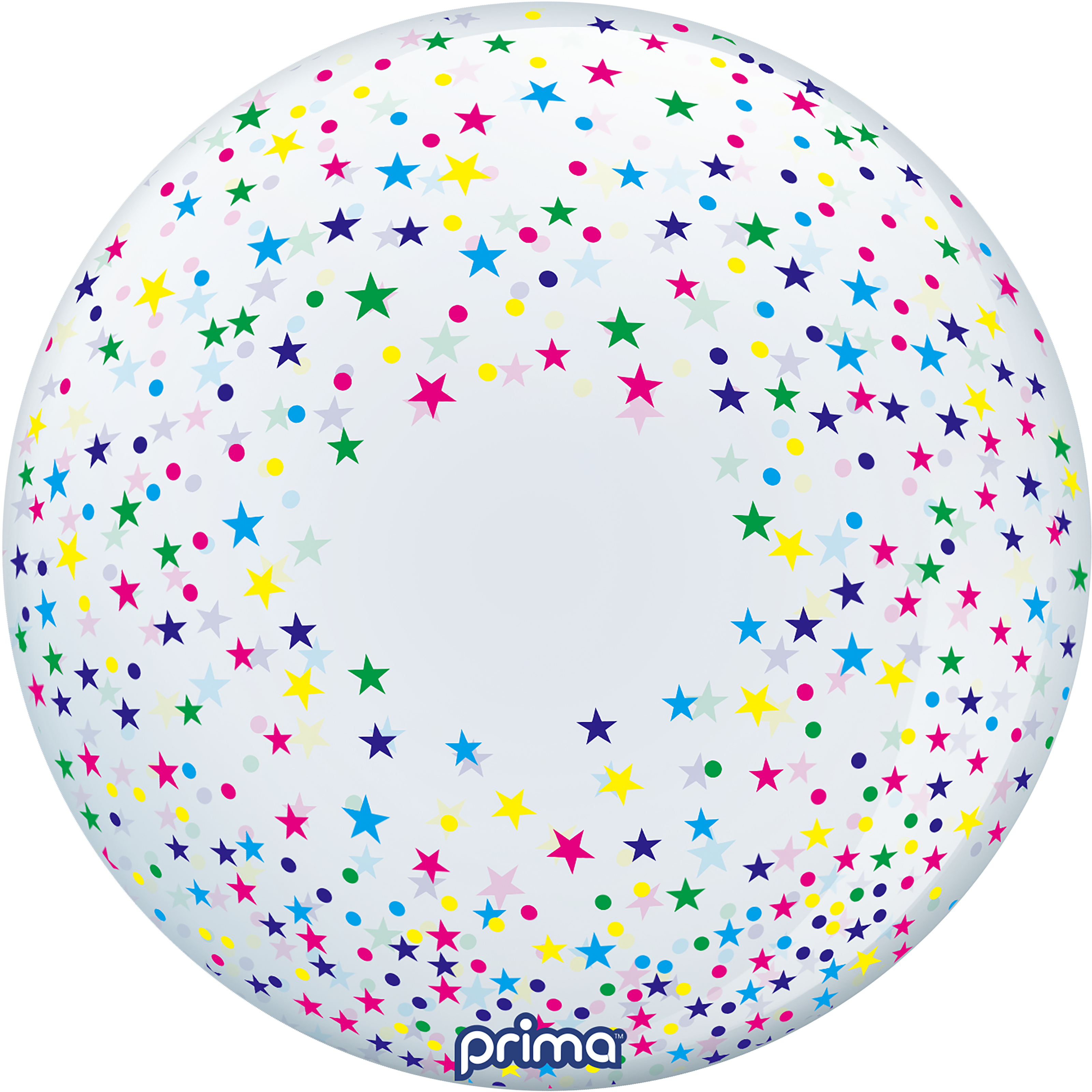 20” Colorful Confetti Stars Sphere