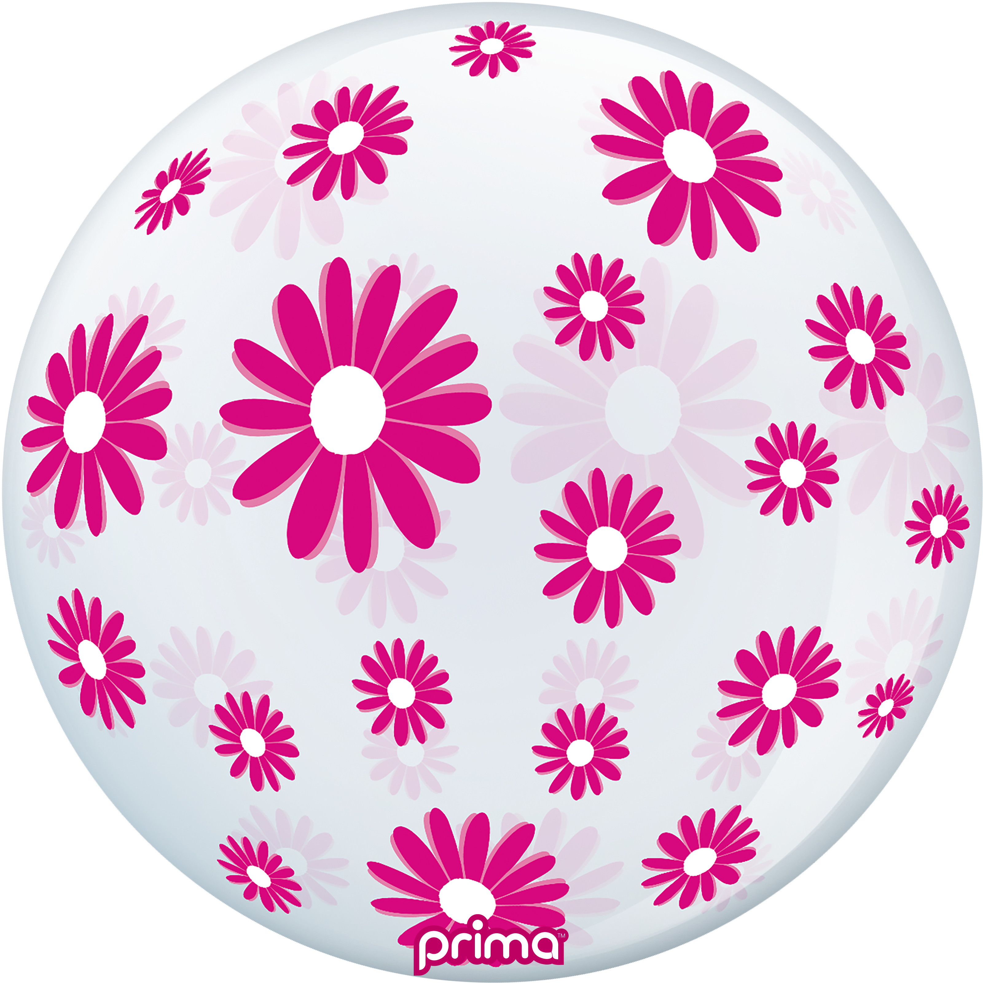 20” Hot Pink Daisies Sphere