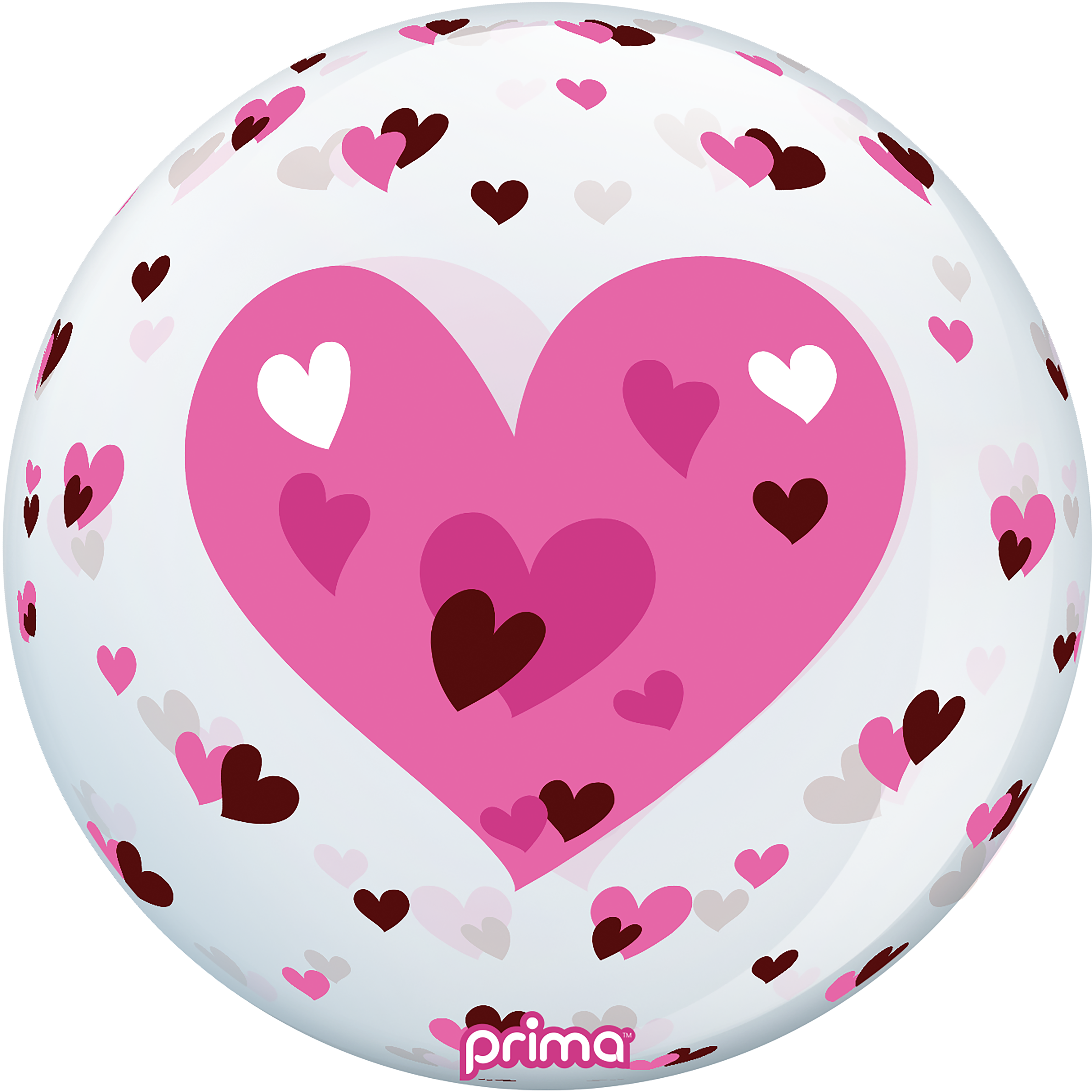 20” Pink Hearts Sphere