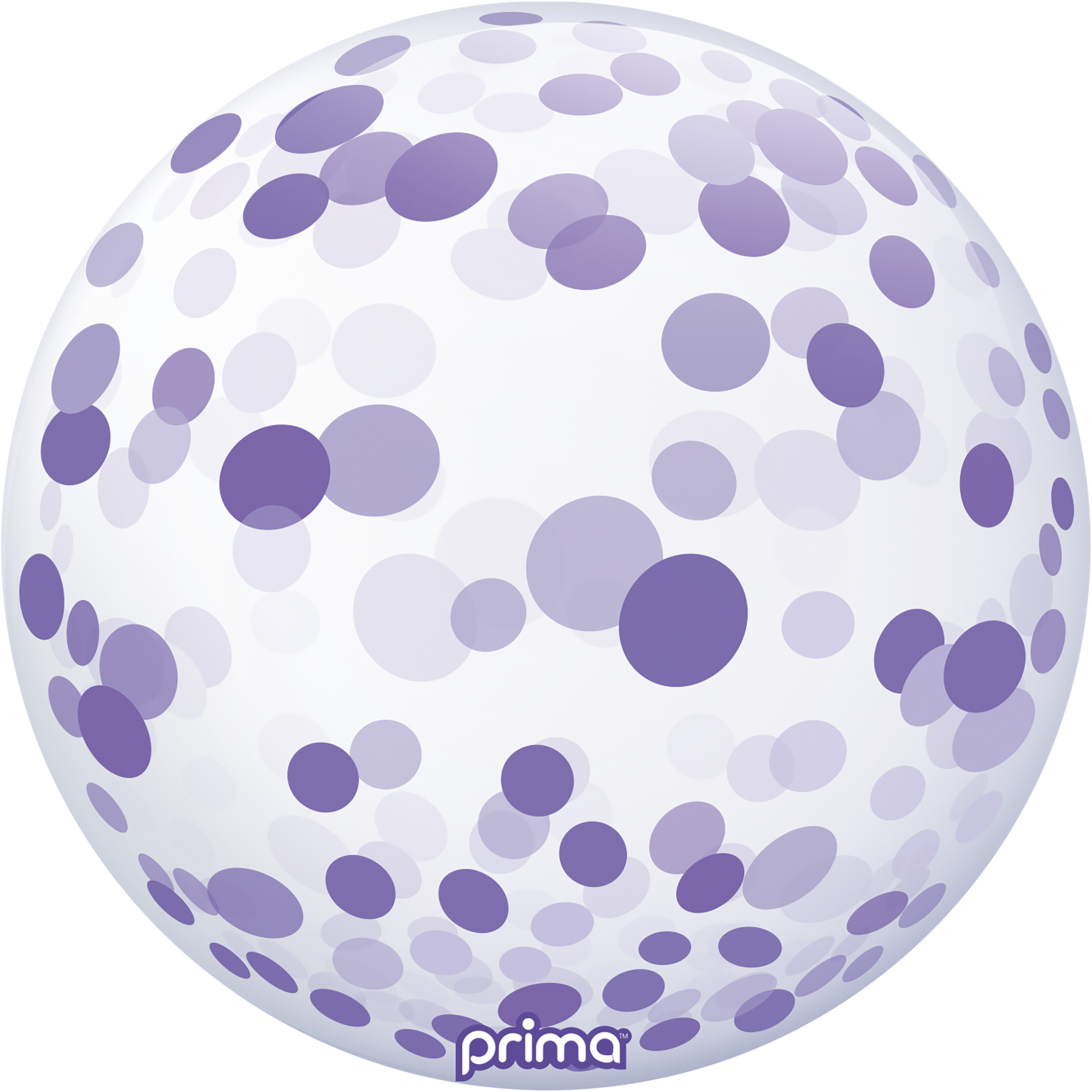 20” Purple Confetti Sphere