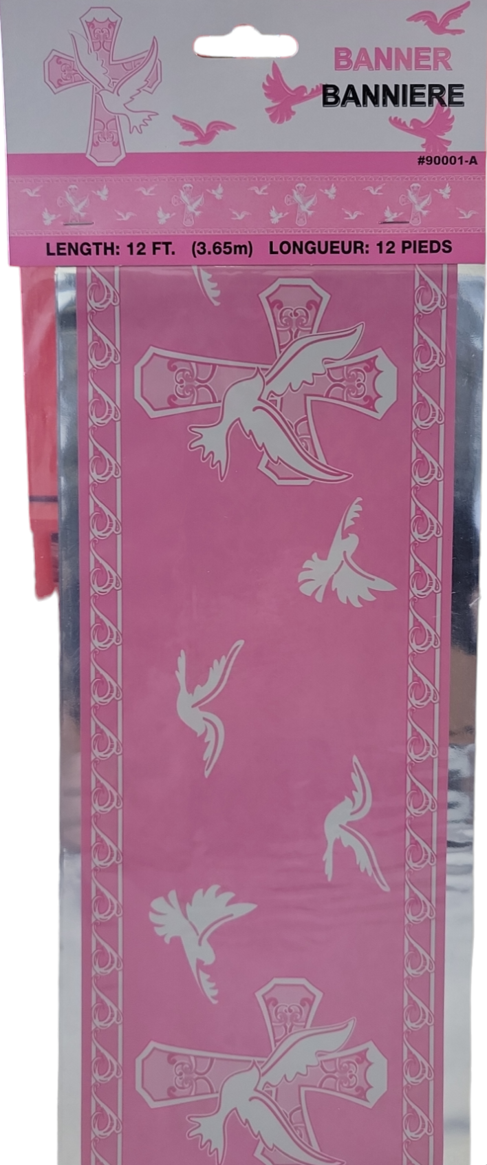 Pink Cross Banner 12ft