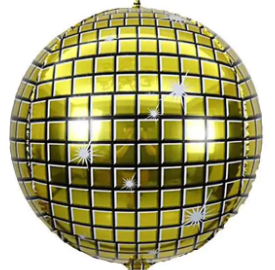 Winner Party 34" Gold Disco Ball Balloon