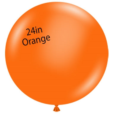 24 inch Tuf-Tex® ORANGE Round Latex Balloon