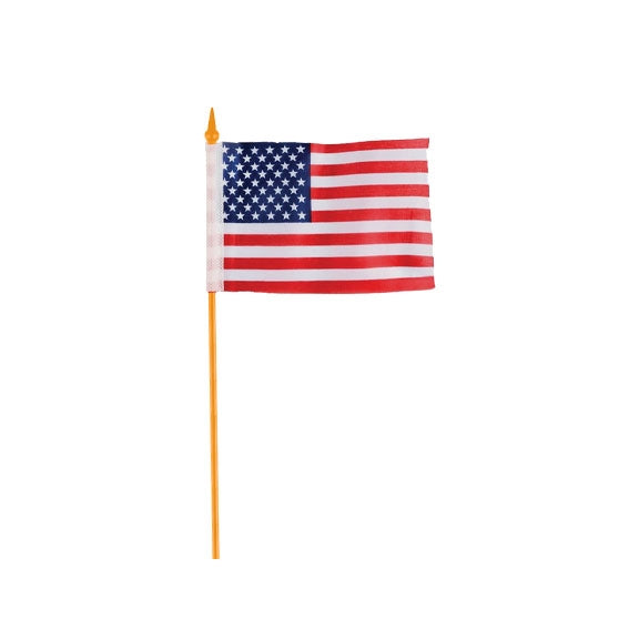 USA Flag with Stick