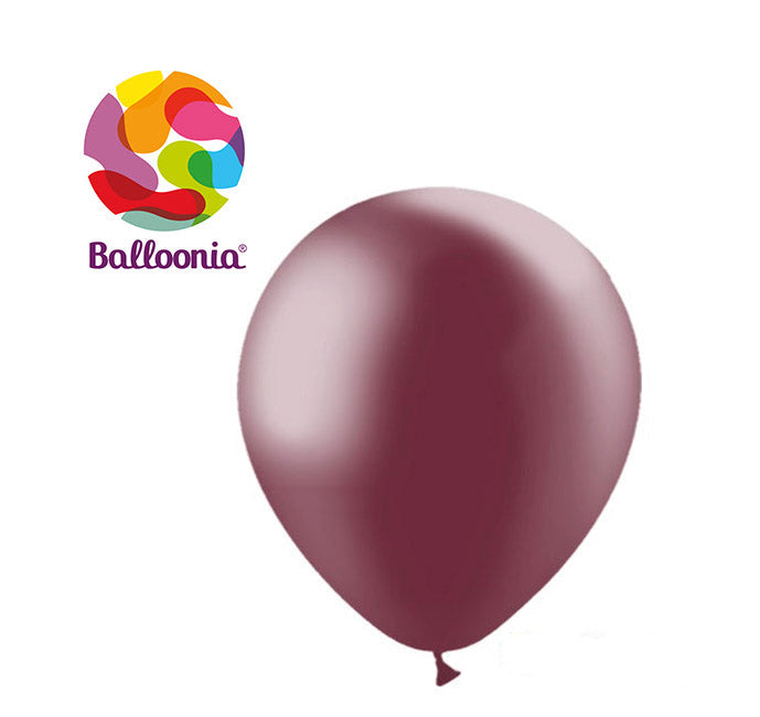 12" Metallic Burgundy (50ct) - Balloonia