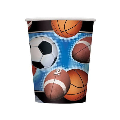 Action Sports 9oz Paper Cups 8ct - Premium Party Distribution