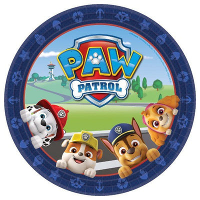 Amscan Paw Patrol 9" Plates 8ct - Premium Party Distribution