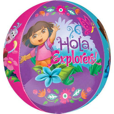 Anagram 16" Dora The Explorer Orbz Foil Balloon 1ct - Premium Party Distribution