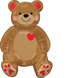 Anagram 20" Sitting Teddy Bear Foil Balloon - Premium Party Distribution