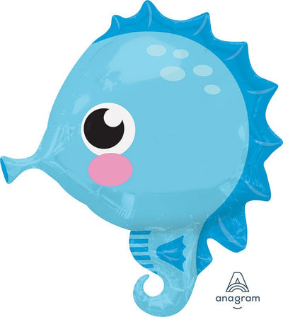 Anagram 21" Seahorse Foil Balloon 1ct - Premium Party Distribution