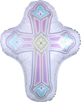 Anagram 28" 1st Communion Cross Balloon - Premium Party Distribution