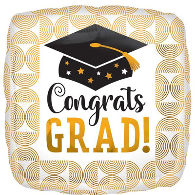 Anagram 28" Congrats Grad Ribbed Balloon - Premium Party Distribution