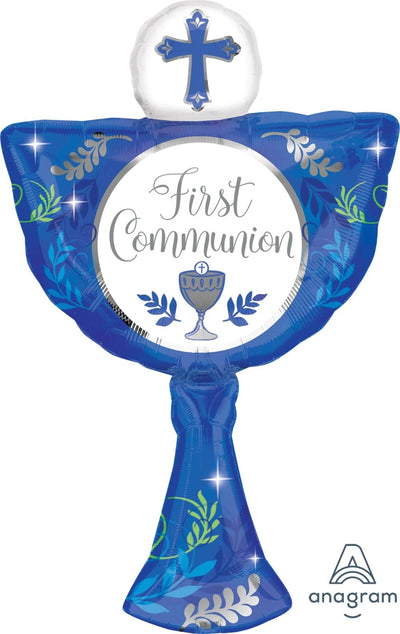 Anagram 31" Communion Day Boy Balloon - Premium Party Distribution