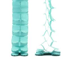 Aqua Paper Garland 12ft 1ct - Premium Party Distribution