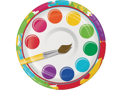 Art Party 7" Paper Plate 8ct - Premium Party Distribution