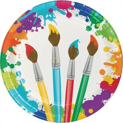 Art Party 9" Paper Plates 8ct - Premium Party Distribution