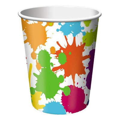 Art Party 9oz Paper Cups 8ct - Premium Party Distribution