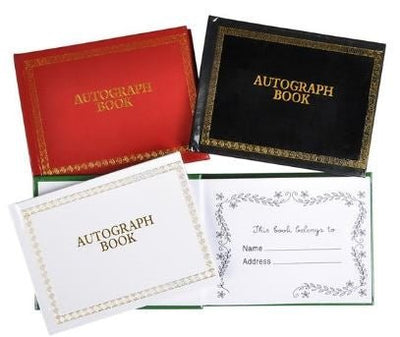 Autograph Books - Assorted Colors (12ct) - Premium Party Distribution
