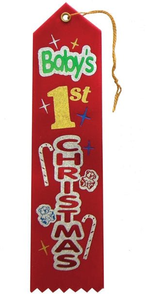 Award Ribbon - Baby's First Christmas - Premium Party Distribution