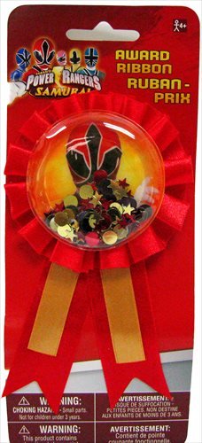 Award Ribbon - Power Rangers Samurai - Amscan - Premium Party Distribution