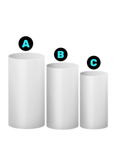 B481 Round Metal Dessert table (3ct) - Premium Party Distribution