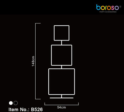B526 - 1480 Party Decoration Frame - White - Premium Party Distribution