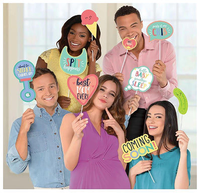 Baby Shower Photo Props 13pc - Premium Party Distribution