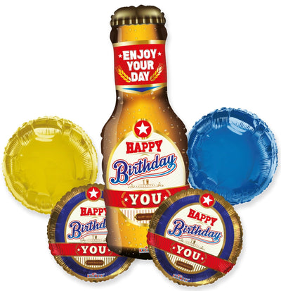 Balloon Bouquet - Birthday Beer - Premium Party Distribution