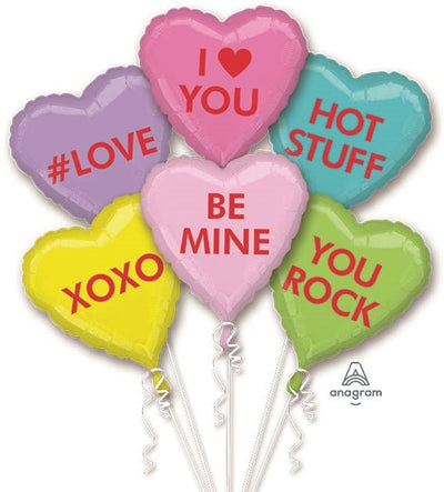 Balloon Bouquet - Candy Hearts - Premium Party Distribution
