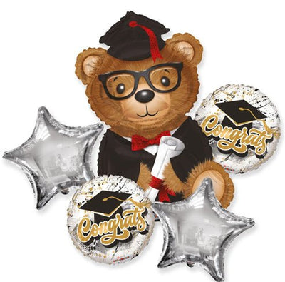 Balloon Bouquet - Diploma Bear - Premium Party Distribution
