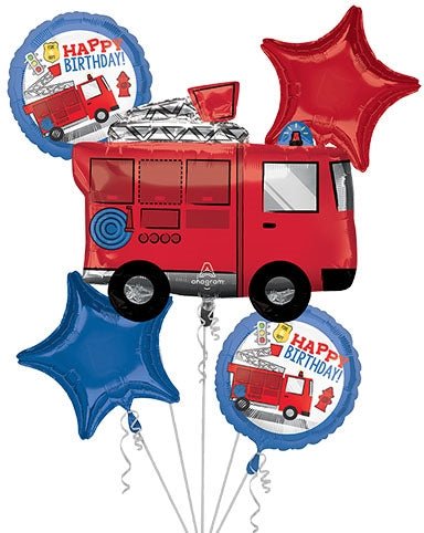Balloon Bouquet - First Responder Happy Birthday - Premium Party Distribution