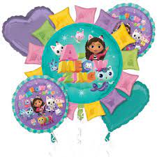 Balloon Bouquet - Gabby Dollhouse Balloon Bouquet - Premium Party Distribution
