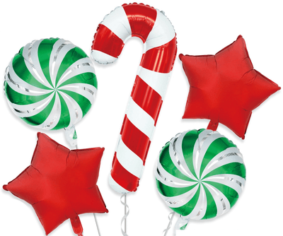 Balloon Bouquet - Green and Red Candy