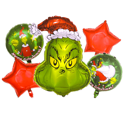 Balloon Bouquet - Grinch