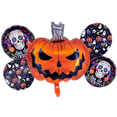Balloon Bouquet - Halloween Pumpkin - Premium Party Distribution